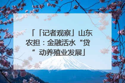 「记者观察」山东农担：金融活水“贷”动养殖业发展