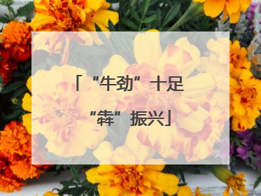 “牛劲”十足“犇”振兴