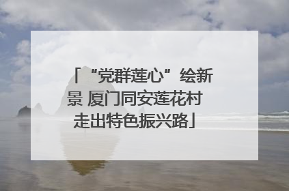 “党群莲心”绘新景 厦门同安莲花村走出特色振兴路