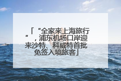 “全家来上海旅行”，浦东机场口岸迎来沙特、科威特首批免签入境旅客