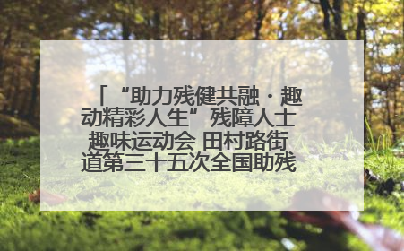 “助力残健共融・趣动精彩人生”残障人士趣味运动会 田村路街道第三十五次全国助残日主题活动圆满举办