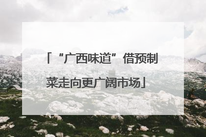 “广西味道”借预制菜走向更广阔市场