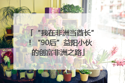 “我在非洲当酋长”！“90后”益阳小伙的创富非洲之路