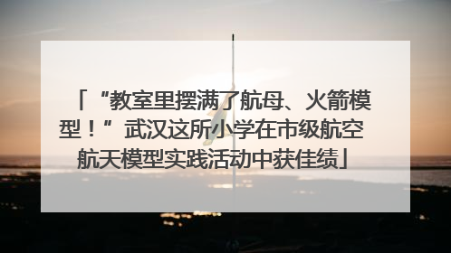 “教室里摆满了航母、火箭模型！”武汉这所小学在市级航空航天模型实践活动中获佳绩