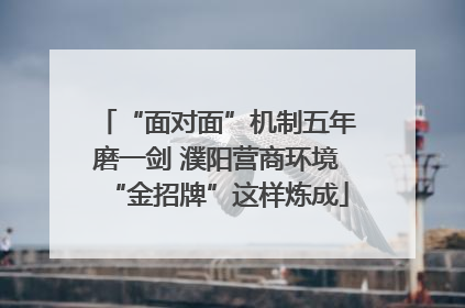 “面对面”机制五年磨一剑 濮阳营商环境“金招牌”这样炼成