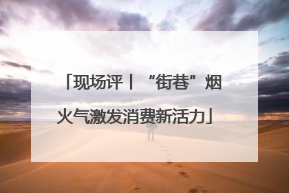 现场评丨“街巷”烟火气激发消费新活力