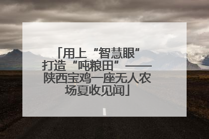 用上“智慧眼” 打造“吨粮田”——陕西宝鸡一座无人农场夏收见闻