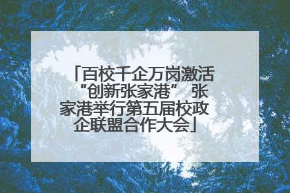 百校千企万岗激活“创新张家港” 张家港举行第五届校政企联盟合作大会