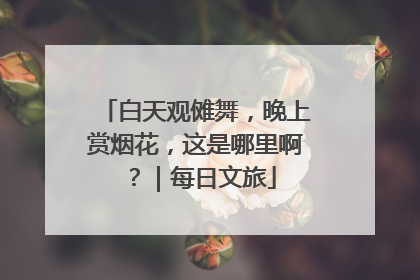 白天观傩舞，晚上赏烟花，这是哪里啊？｜每日文旅