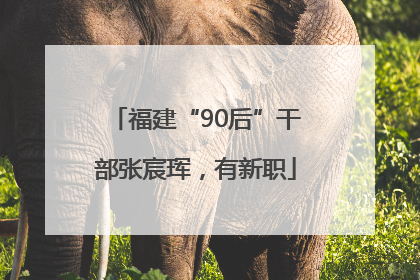福建“90后”干部张宸珲，有新职