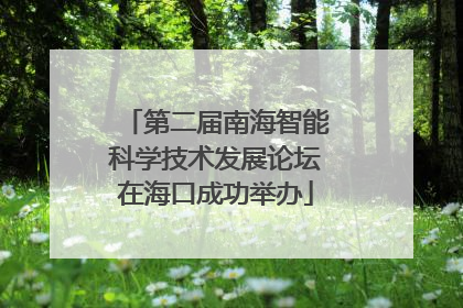 第二届南海智能科学技术发展论坛在海口成功举办