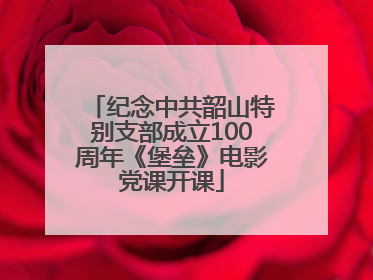 纪念中共韶山特别支部成立100周年《堡垒》电影党课开课
