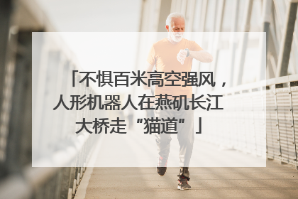 不惧百米高空强风，人形机器人在燕矶长江大桥走“猫道”
