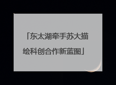 东太湖牵手苏大描绘科创合作新蓝图