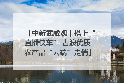 中新武威观｜搭上“直播快车” 古浪优质农产品“云端”走俏