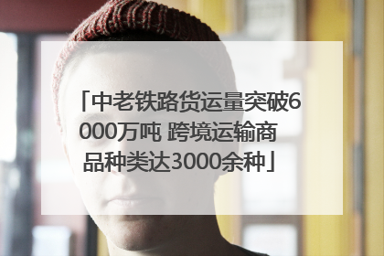 中老铁路货运量突破6000万吨 跨境运输商品种类达3000余种