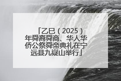 乙巳（2025）年舜裔舜商、华人华侨公祭舜帝典礼在宁远县九嶷山举行