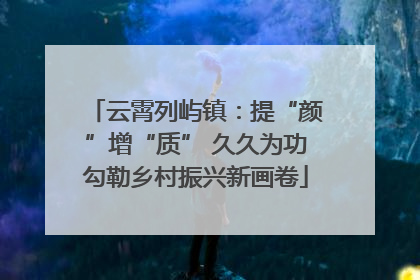 云霄列屿镇：提“颜”增“质” 久久为功勾勒乡村振兴新画卷