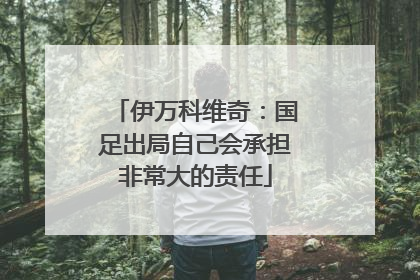 伊万科维奇：国足出局自己会承担非常大的责任