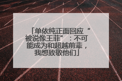 单依纯正面回应“被说像王菲”：不可能成为和超越前辈，我想致敬他们