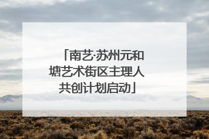 南艺·苏州元和塘艺术街区主理人共创计划启动