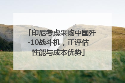 印尼考虑采购中国歼-10战斗机，正评估性能与成本优势