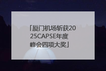 厦门机场斩获2025CAPSE年度峰会四项大奖