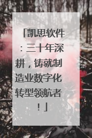 凯思软件：三十年深耕，铸就制造业数字化转型领航者！