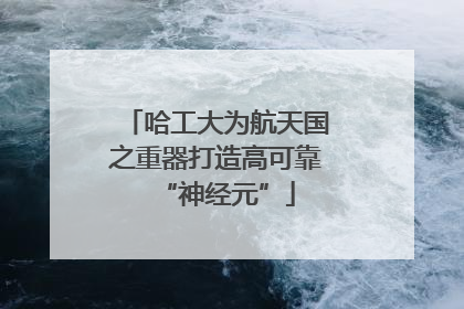 哈工大为航天国之重器打造高可靠“神经元”