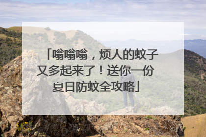 嗡嗡嗡，烦人的蚊子又多起来了！送你一份夏日防蚊全攻略