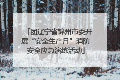 团辽宁省锦州市委开展“安全生产月”消防安全应急演练活动