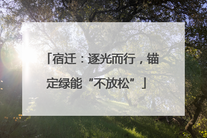 宿迁：逐光而行，锚定绿能“不放松”