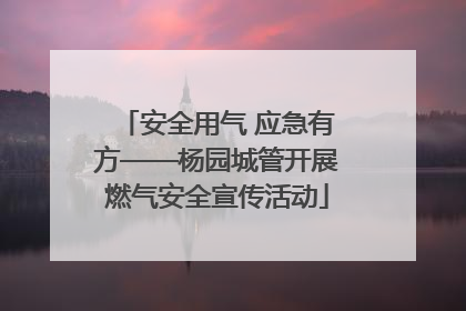 安全用气 应急有方——杨园城管开展燃气安全宣传活动
