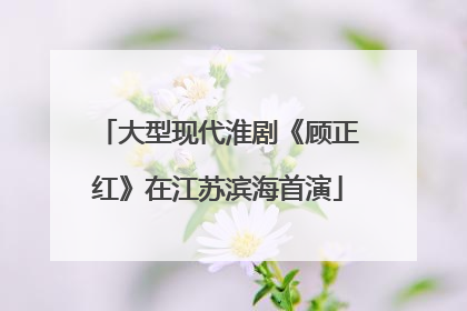 大型现代淮剧《顾正红》在江苏滨海首演
