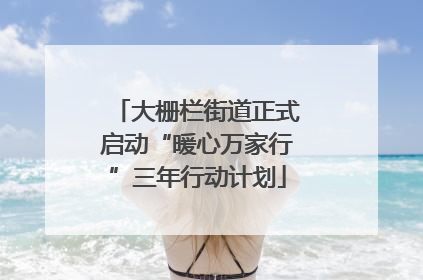 大栅栏街道正式启动“暖心万家行”三年行动计划