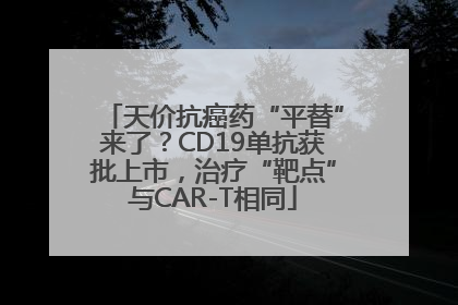 天价抗癌药“平替”来了？CD19单抗获批上市，治疗“靶点”与CAR-T相同