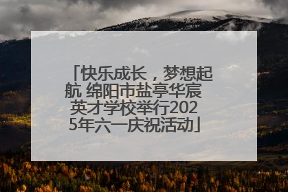 快乐成长，梦想起航 绵阳市盐亭华宸英才学校举行2025年六一庆祝活动
