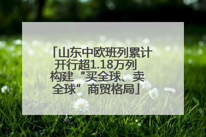 山东中欧班列累计开行超1.18万列 构建“买全球、卖全球”商贸格局