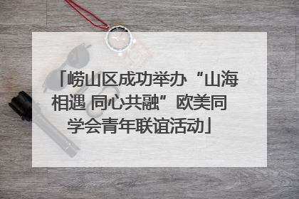 崂山区成功举办“山海相遇 同心共融”欧美同学会青年联谊活动