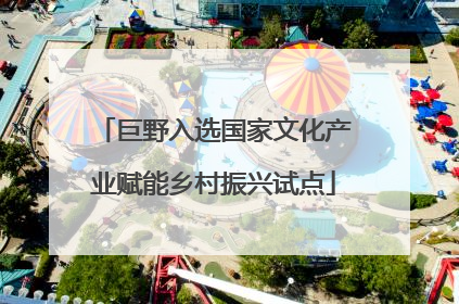 巨野入选国家文化产业赋能乡村振兴试点