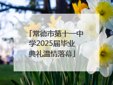常德市第十一中学2025届毕业典礼温情落幕