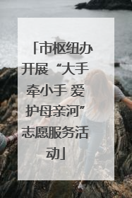 市枢纽办开展“大手牵小手 爱护母亲河”志愿服务活动