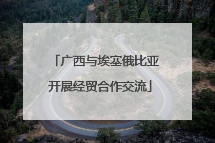 广西与埃塞俄比亚开展经贸合作交流