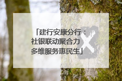 建行安康分行：社银联动聚合力 多维服务惠民生