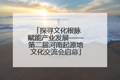 探寻文化根脉 赋能产业发展——第二届河南起源地文化交流会启幕