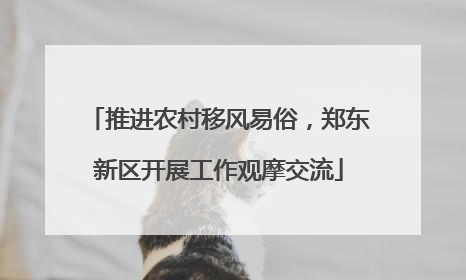 推进农村移风易俗，郑东新区开展工作观摩交流