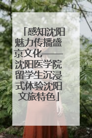 感知沈阳魅力传播盛京文化——沈阳医学院留学生沉浸式体验沈阳文旅特色