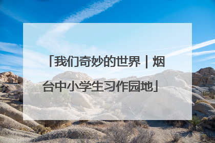 我们奇妙的世界｜烟台中小学生习作园地
