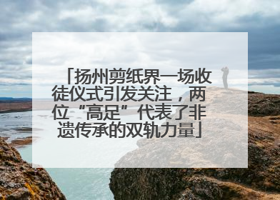 扬州剪纸界一场收徒仪式引发关注，两位“高足”代表了非遗传承的双轨力量