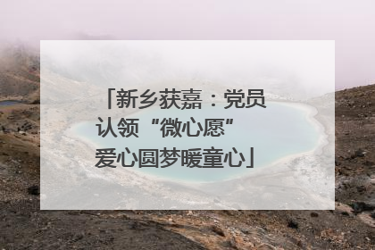 新乡获嘉：党员认领“微心愿” 爱心圆梦暖童心
